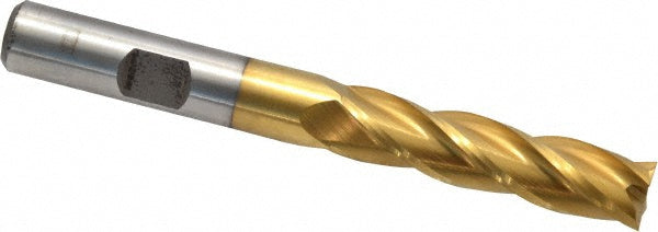 Cleveland C32659 Square End Mill 3/8'' Dia, 1-1/2'' LOC, 3/8'' Shank Dia, 3-1/4'' OAL, 4 Flutes, Cobalt