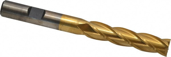 Cleveland C32660 Square End Mill 13/32'' Dia, 1-3/4'' LOC, 3/8'' Shank Dia, 3-3/4'' OAL, 4 Flutes, Cobalt