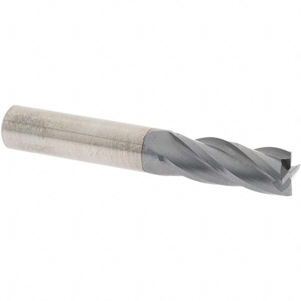 OSG 404-375008 Square End Mill 3/8'' Dia, 7/8'' LOC, 3/8'' Shank Dia, 2-1/2'' OAL, 4 Flutes, Solid Carbide