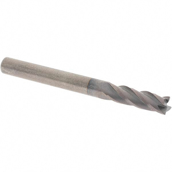 OSG 404-187508 Square End Mill 3/16'' Dia, 5/8'' LOC, 3/16'' Shank Dia, 2'' OAL, 4 Flutes, Solid Carbide