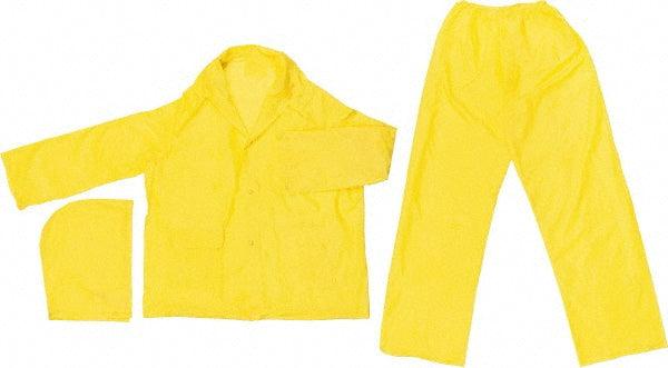 MCR Safety O503XL Rain Suit with Pants Size X-Large, Yellow, PVC
