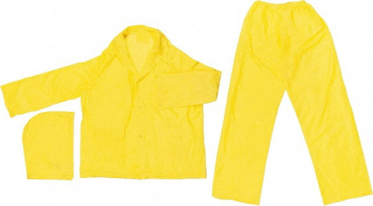 MCR Safety O503XL Rain Suit with Pants Size X-Large, Yellow, PVC