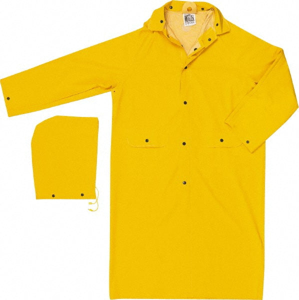 MCR Safety 200CM Rain Coat Size Medium, Yellow, Polyester