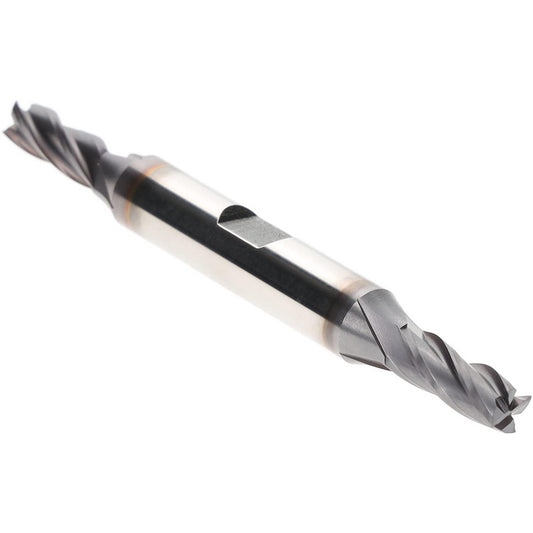 Hertel EF053016 Square End Mill 1/4" Dia, 4 Flutes, 5/8" LOC, High Speed Steel, 30 &deg Helix