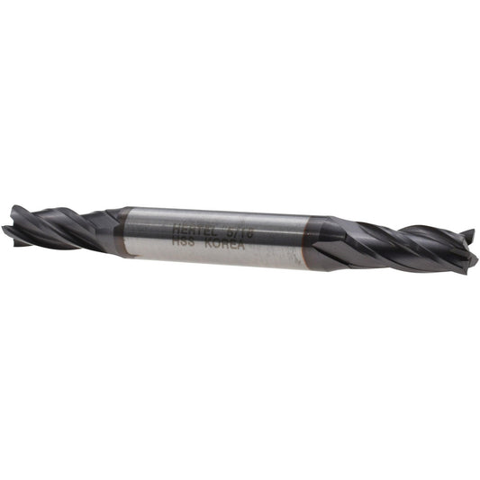 Hertel EF053020 Square End Mill 5/16" Dia, 3/4" LOC, 4 Flutes, High Speed Steel