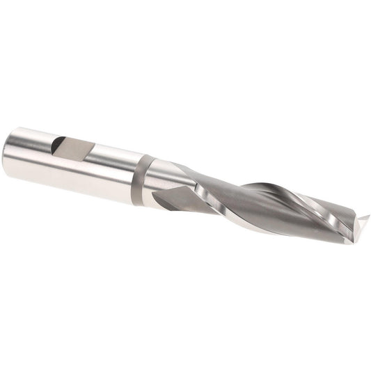 Hertel E199921309 Square End Mill 11/16" Dia, 2 Flutes, 2-1/4" LOC, High Speed Steel, 30 &deg Helix