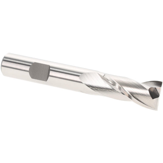 Hertel E199921298 Square End Mill 37/64" Dia, 2 Flutes, 1-1/8" LOC, High Speed Steel, 30 &deg Helix