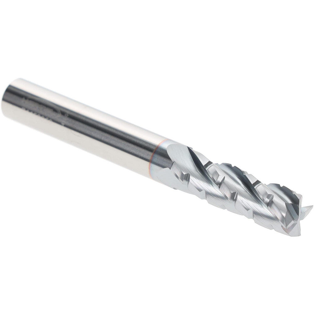 Hertel E199921253 Square End Mill 3/16" Dia, 4 Flutes, 1-3/4" LOC, High Speed Steel, 30 &deg Helix