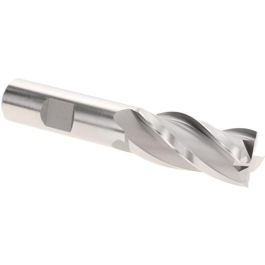 Hertel E199921307 Square End Mill 3/4" Dia, 4 Flutes, 1-5/8" LOC, High Speed Steel, 30 &deg Helix