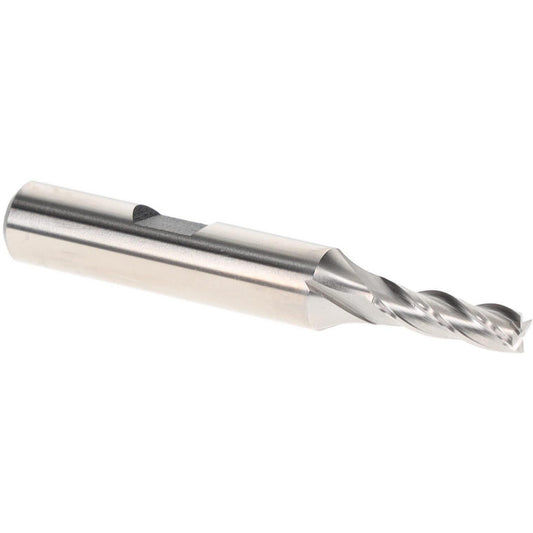 Hertel E199921256 Square End Mill 13/64" Dia, 4 Flutes, 5/8" LOC, High Speed Steel, 30 &deg Helix