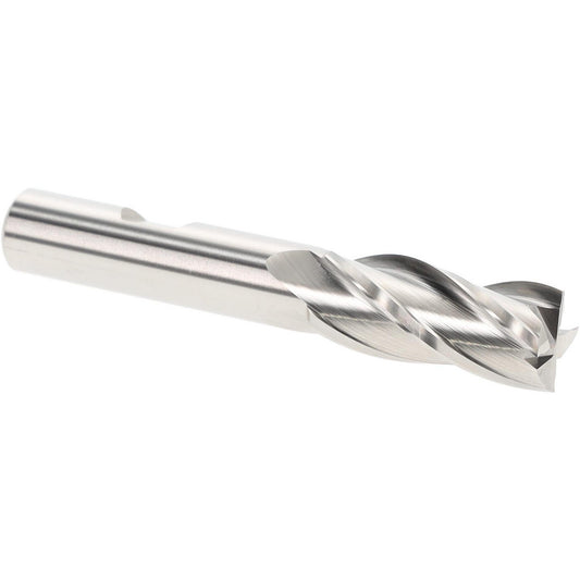 Hertel E199921299 Square End Mill 19/32" Dia, 4 Flutes, 1-3/8" LOC, High Speed Steel, 30 &deg Helix