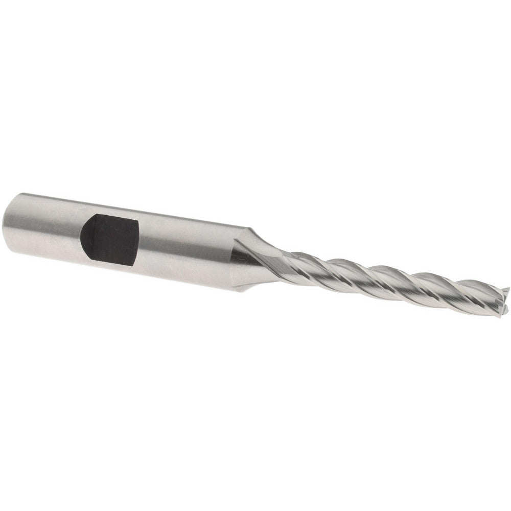 Hertel E1040012 Square End Mill 3/16" Dia, 1-1/4" LOC, 4 Flutes, High Speed Steel