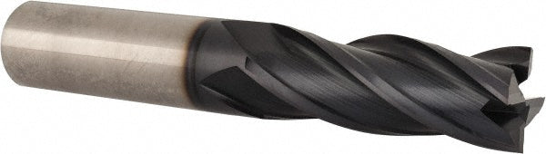 Accupro EM15304801 Square End Mill 3/4'' Dia, 2'' LOC, 3/4'' Shank Dia, 4-1/2'' OAL, 4 Flutes, Solid Carbide