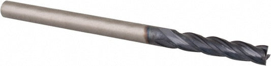 Accupro EM15300801 Square End Mill 1/8'' Dia, 5/8'' LOC, 1/8'' Shank Dia, 2'' OAL, 4 Flutes, Solid Carbide
