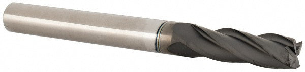 Accupro EI107016 Square End Mill 1/4'' Dia, 3/4'' LOC, 1/4'' Shank Dia, 2-1/2'' OAL, 4 Flutes, Solid Carbide