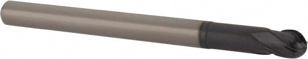 Accupro EM21001601 Ball End Mill 0.25" Dia, 0.25" LOC, 4 Flute, Solid Carbide