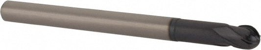 Accupro EM21001601 Ball End Mill 0.25" Dia, 0.25" LOC, 4 Flute, Solid Carbide
