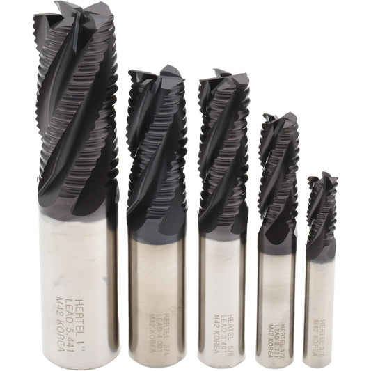 Hertel 87646659 End Mill Set 1" Dia, 4 Flute, Square End