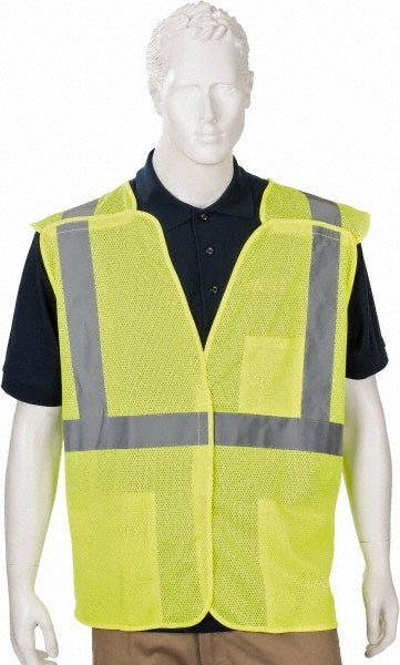 PIP 302-5PMVLY-3X High Visibility Vest  3X-Large, Breakaway Vest,  ANSI Class 2