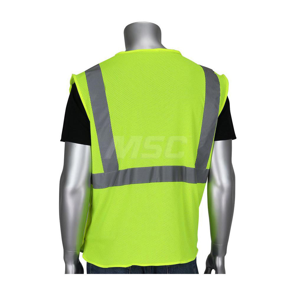 PIP 302-5PMVLY-L High Visibility Vest  Large, Breakaway Vest,  ANSI Class 2
