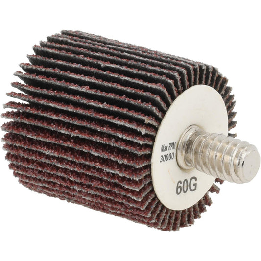 Tru-Maxx SZQC360 Mounted Flap Wheel 1" Face Width, 60 Grit, Aluminum Oxide