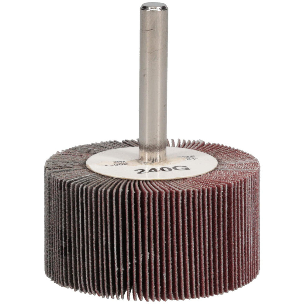 Tru-Maxx SZMFW7240 Mounted Flap Wheel 2" Dia, 1" Face Width, 240 Grit, Aluminum Oxide