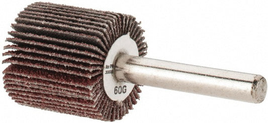 Tru-Maxx SZMFW260 Mounted Flap Wheel 1" Dia, 1" Face Width, 60 Grit, Aluminum Oxide