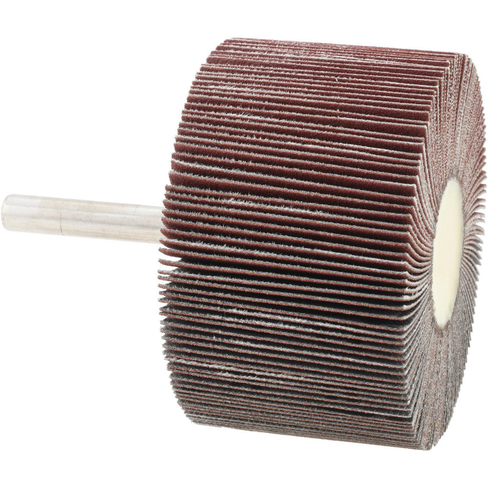 Tru-Maxx SZMTD1180 Mounted Flap Wheel 2-1/2" Dia, 1-1/2" Face Width, 180 Grit, Aluminum Oxide