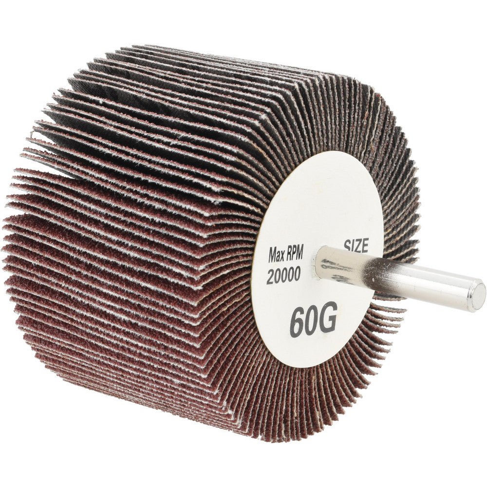 Tru-Maxx SZMFW1460 Mounted Flap Wheel 3" Dia, 2" Face Width, 60 Grit, Aluminum Oxide