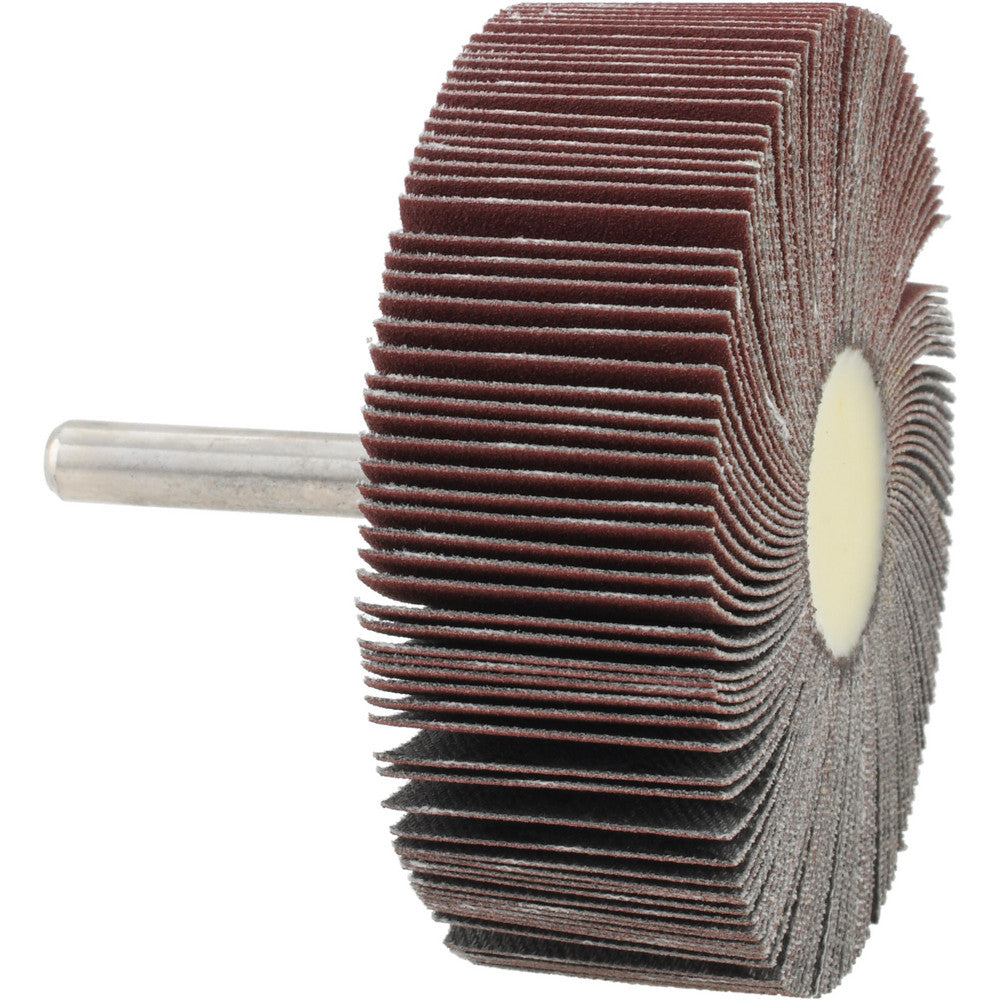 Tru-Maxx SZMFW13240 Mounted Flap Wheel 3" Dia, 1" Face Width, 240 Grit, Aluminum Oxide