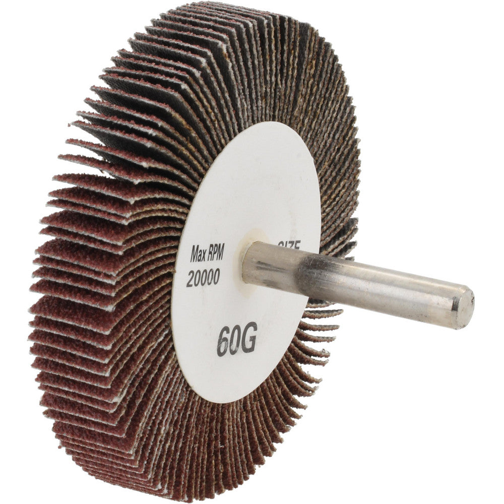 Tru-Maxx SZMFW1160 Mounted Flap Wheel 3" Dia, 1/2" Face Width, 60 Grit, Aluminum Oxide