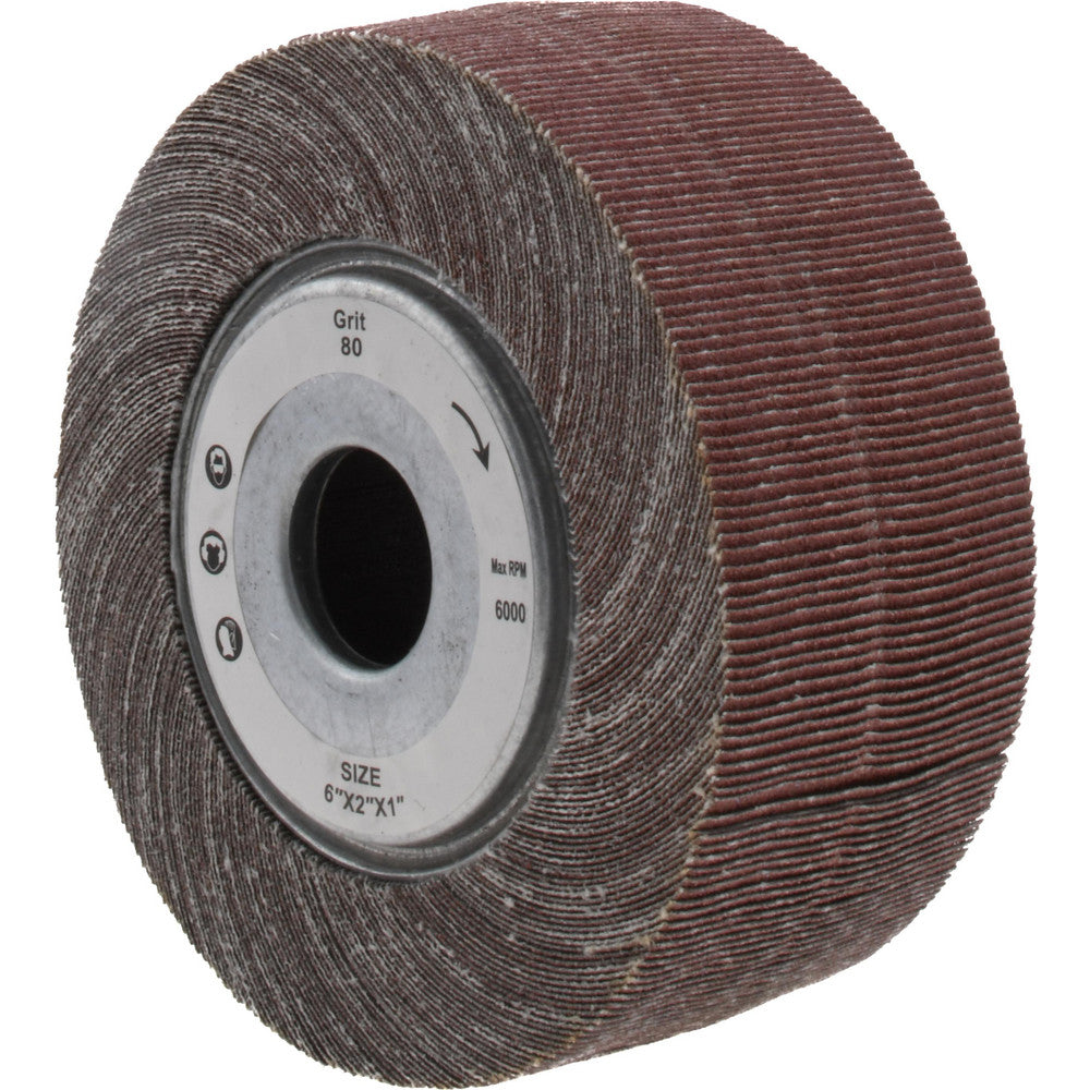 Tru-Maxx SZUFW6280 6 x 2" 80 Grit Aluminum Oxide Unmounted Flap Wheel