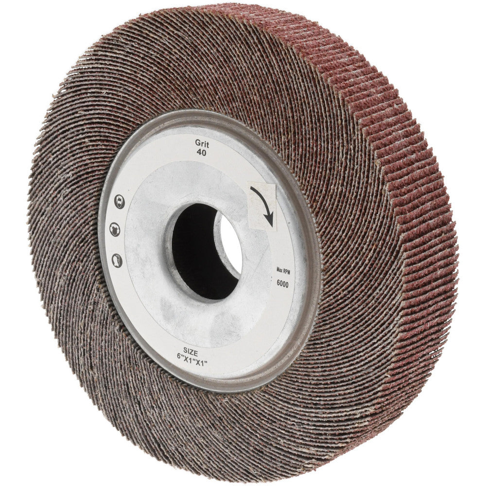 Tru-Maxx SZUFW540 6 x 1" 40 Grit Aluminum Oxide Unmounted Flap Wheel