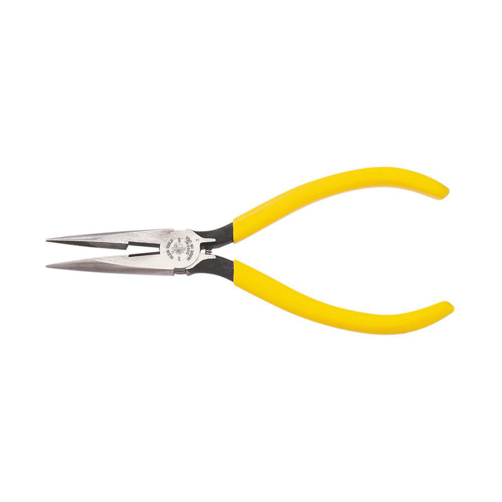 Klein Tools D203-6C Long Nose Plier 1-7/8" Jaw Length, Side Cutter