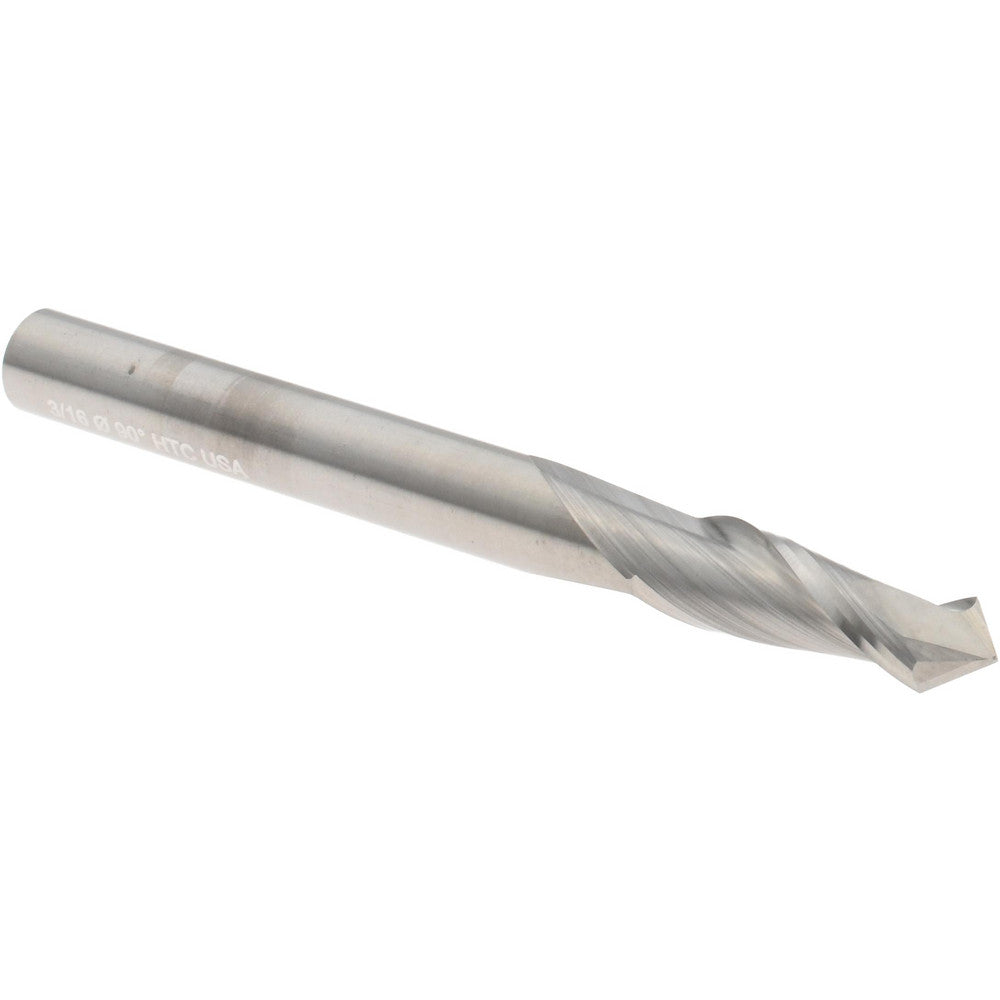 Harvey Tool 15312-2 Drill Mill 3/16" Dia, 5/8" LOC, 2 Flutes, 90 &deg Point, Solid Carbide