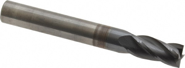 Kyocera SGS Precision Tools 31257 Square End Mill 1/4" Dia, 1/2" LOC, 4 Flute, Solid Carbide