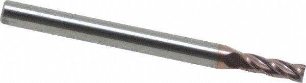 Kyocera SGS Precision Tools 39011 Square End Mill 3/32" Dia, 9/32" LOC, 4 Flute, Solid Carbide