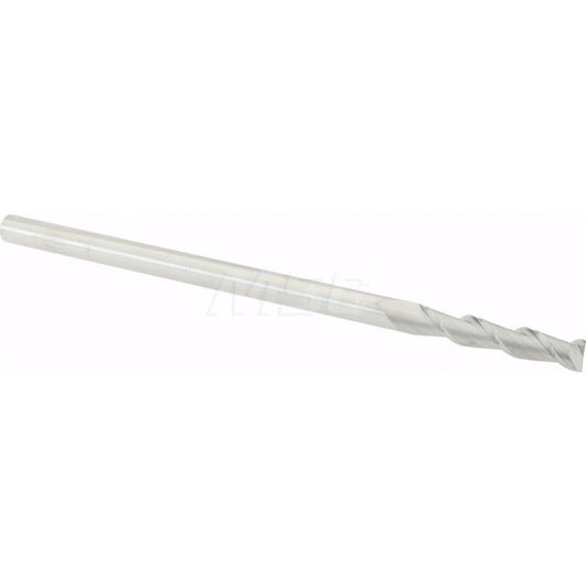 Accupro 87809968 Square End Mill 3/16'' Dia, 1'' LOC, 3/16'' Shank Dia, 4'' OAL, 2 Flutes, Solid Carbide