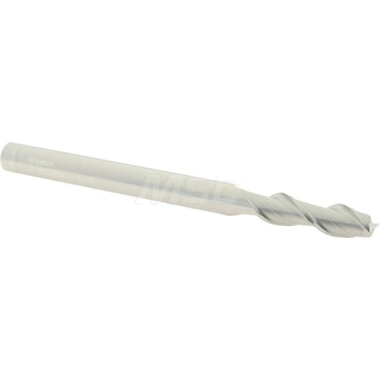 Accupro 87809984 Square End Mill 5/16'' Dia, 1'' LOC, 5/16'' Shank Dia, 4'' OAL, 2 Flutes, Solid Carbide