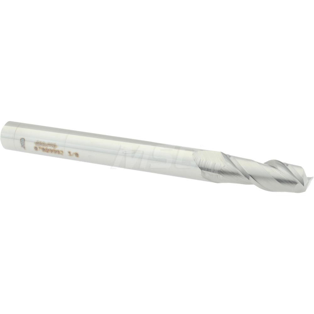 Accupro 87809992 Square End Mill 3/8'' Dia, 1'' LOC, 3/8'' Shank Dia, 4'' OAL, 2 Flutes, Solid Carbide