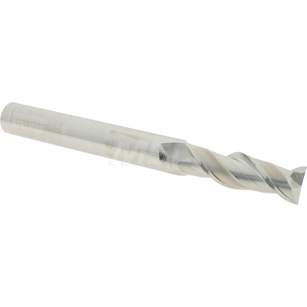 Accupro 87810032 Square End Mill 5/8'' Dia, 2'' LOC, 5/8'' Shank Dia, 6'' OAL, 2 Flutes, Solid Carbide