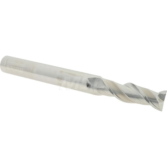 Accupro 87810032 Square End Mill 5/8'' Dia, 2'' LOC, 5/8'' Shank Dia, 6'' OAL, 2 Flutes, Solid Carbide