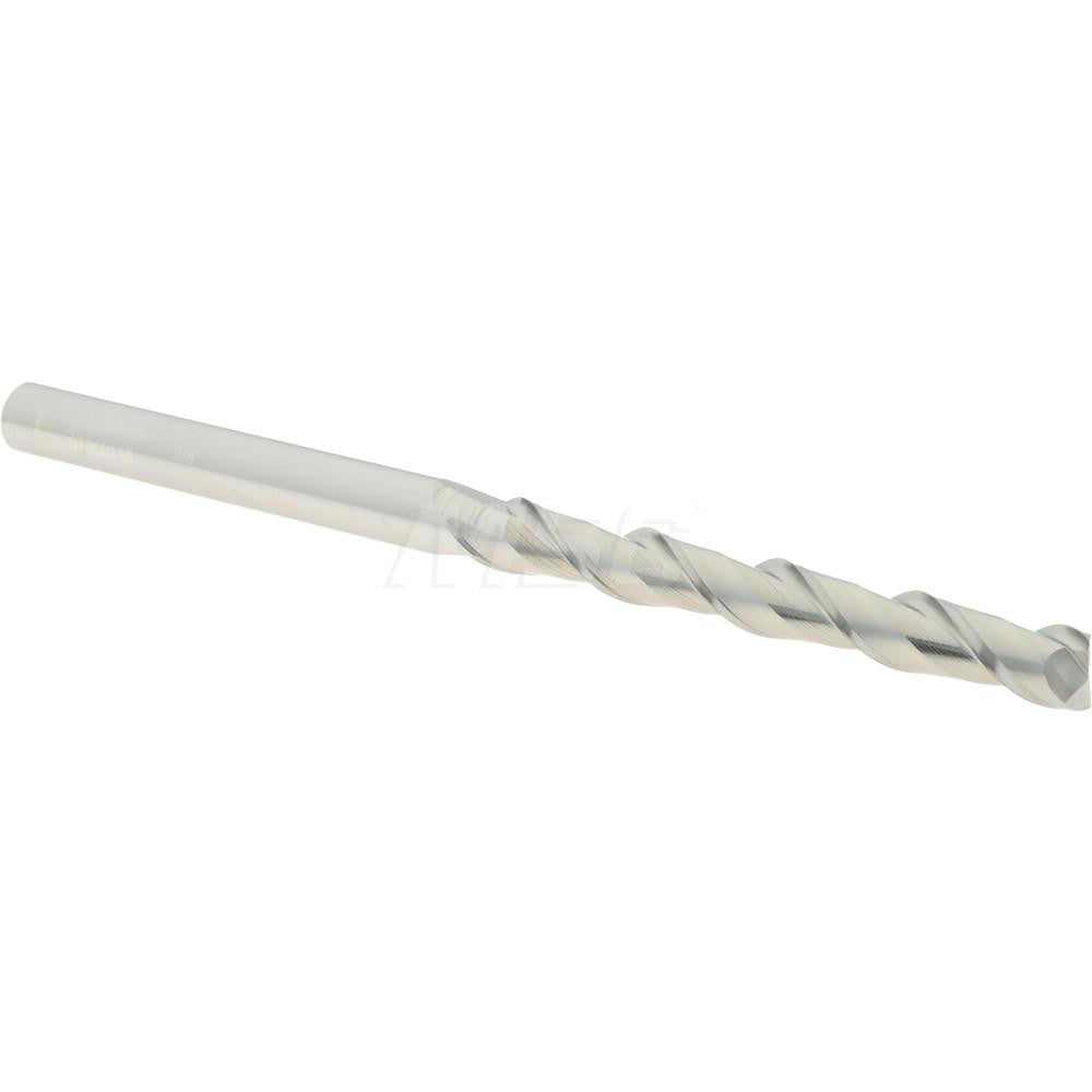 Accupro 87810115 Square End Mill 3/8'' Dia, 3'' LOC, 3/8'' Shank Dia, 6'' OAL, 2 Flutes, Solid Carbide