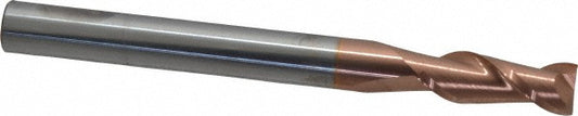Accupro 87810172 Square End Mill 3/8'' Dia, 1'' LOC, 3/8'' Shank Dia, 4'' OAL, 2 Flutes, Solid Carbide