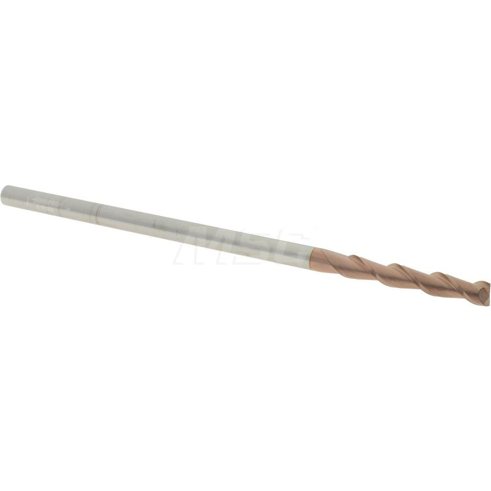 Accupro 87810230 Square End Mill 1/4'' Dia, 1-1/2'' LOC, 1/4'' Shank Dia, 6'' OAL, 2 Flutes, Solid Carbide