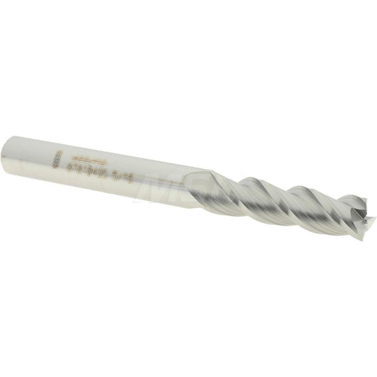Accupro 87810495 Square End Mill 5/16'' Dia, 1-1/8'' LOC, 5/16'' Shank Dia, 3'' OAL, 3 Flutes, Solid Carbide