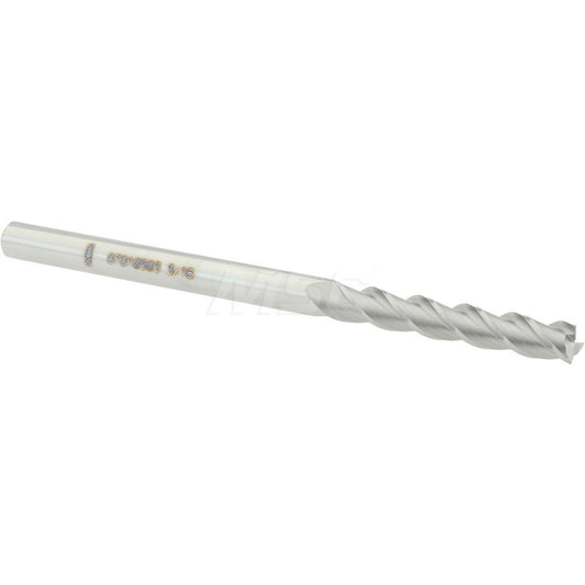 Accupro 87810503 Square End Mill 3/16'' Dia, 1-1/8'' LOC, 3/16'' Shank Dia, 3'' OAL, 3 Flutes, Solid Carbide
