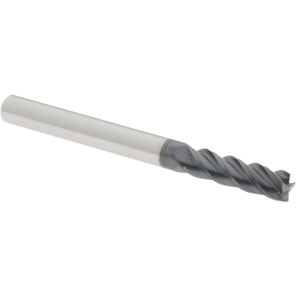 Accupro 87810685 Corner Radius End Mill 3/16" Dia, 5/8" LOC, 0.01" Radius, 4 Flutes, Solid Carbide