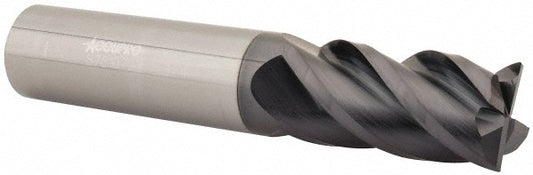 Accupro 87810792 Corner Radius End Mill 3/4" Dia, 1-1/2" LOC, 0.015" Radius, 4 Flutes, Solid Carbide
