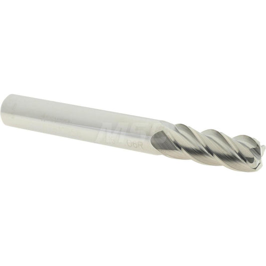 Accupro 87810958 Corner Radius End Mill 5/16" Dia, 3/4" LOC, 0.06" Radius, 4 Flutes, Solid Carbide